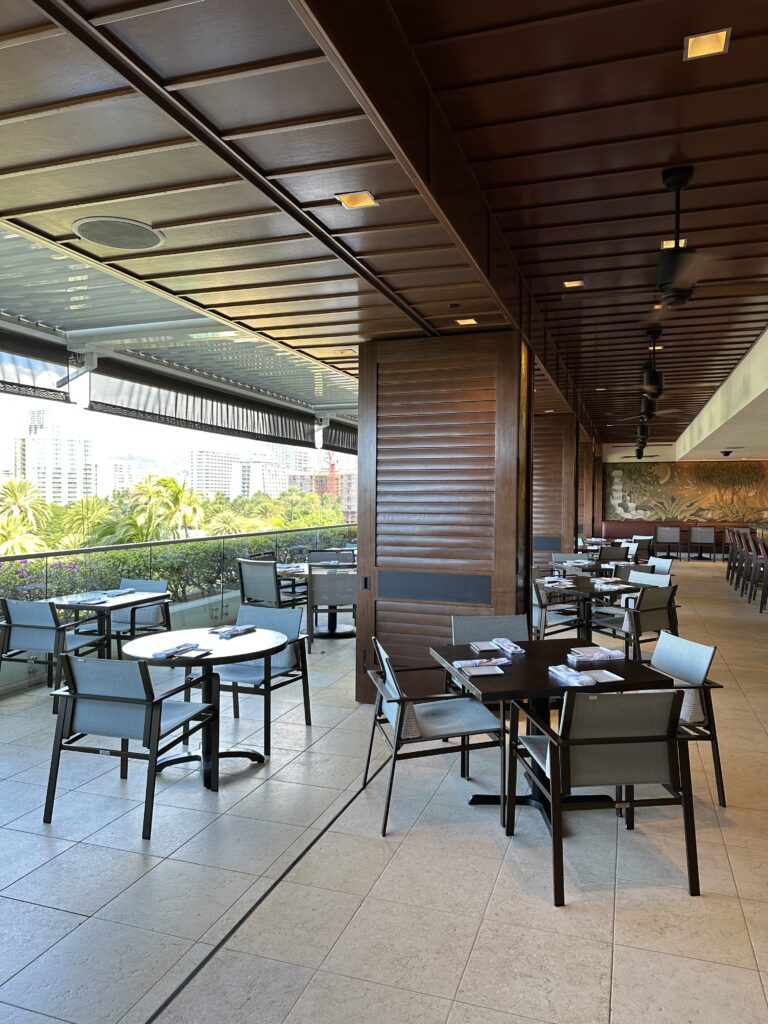 Wai'olu Ocean Cuisine restaurant at the Trump International Hotel Waikiki.
